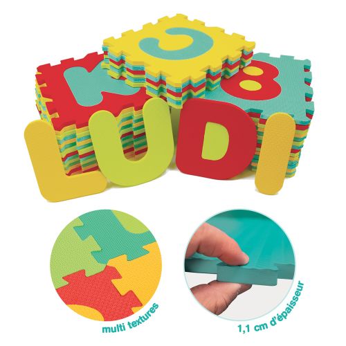Are you looking for large and a comfortable play surface or a big 3D puzzle? Enjoy both! The Giant foam tiles insulates your baby from the cold and absorbs impacts