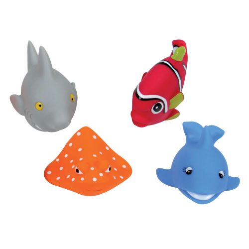 Bath sprayers that look like fish. Their amusing design will help develop your baby's sense of imagination. 