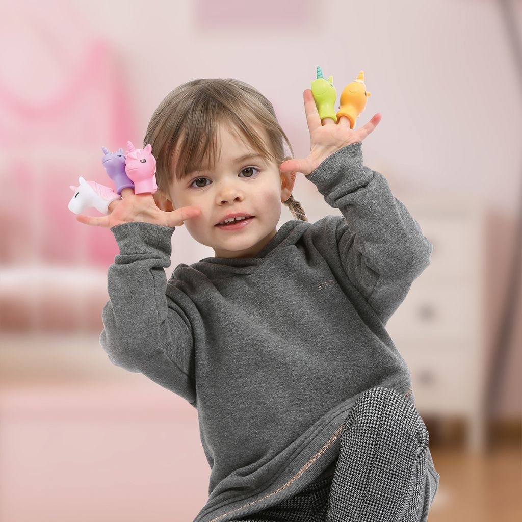 Set De Marionnettes à Doigts Licorne – Jouets éducatifs Pour Raconter Des Histoires & Jeux De Rôle