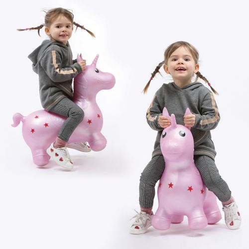 This bouncing unicorn will become the ideal friend of the toddlers. Baby grows and bounces with his sweety unicorn! 