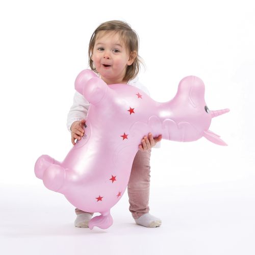 This bouncing unicorn will become the ideal friend of the toddlers. Baby grows and bounces with his sweety unicorn! 