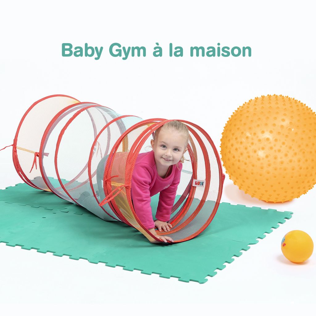 Parcours de motricité pour enfant - LUDI - Tunnel, ballons et tapis de sol  - Cdiscount Puériculture & Eveil bébé