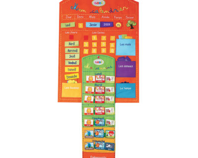 Basic week calendar, a weekly planner and calendar neatly packaged in one activity toy. Children can learn to find their bearings in time and to organise themselves.