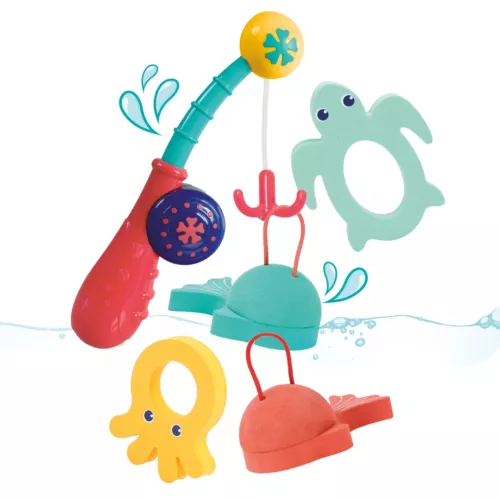 Colourful angling with four fun marine animals to catch. A great way to share bath time fun! From 18 months.