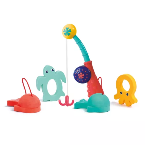 Colourful angling with four fun marine animals to catch. A great way to share bath time fun! From 18 months.