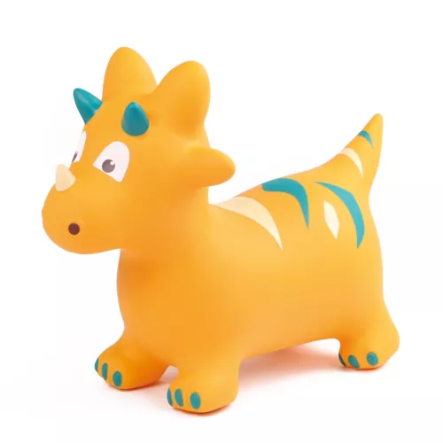 This cheerful dinosaur will quickly become an essential playmate for children! Rebounded, it can be used like a bouncing ball with its two ‘ear grips’. From 10 months.