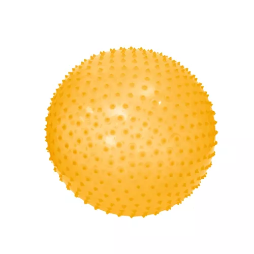 Ballon de gym à picots de LUDI. Idéal pour la motricité mais aussi la gymnastique et le yoga ! Texture agréable et massante grâce à sa surface à picots tendres. Résistant, en plastique épais et élastique, il s'utilise à l'intérieur comme à l'extérieur. Pour les enfants de plus de 2 ans. Référence produit 90105.