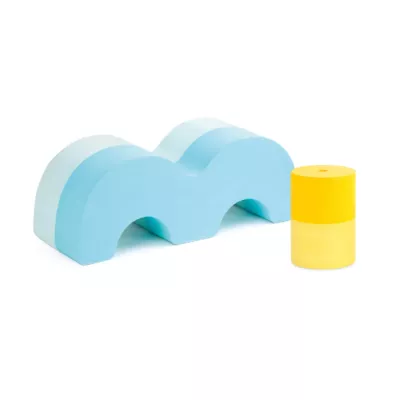 2 modules de motricité en mousse pour développer sa coordination et son équilibre. Une matière douce, légère mais très résistante pour imaginer toute sorte d'exercice. Modules évolutifs adaptés pour les petits et les grands. Dès 12 mois.